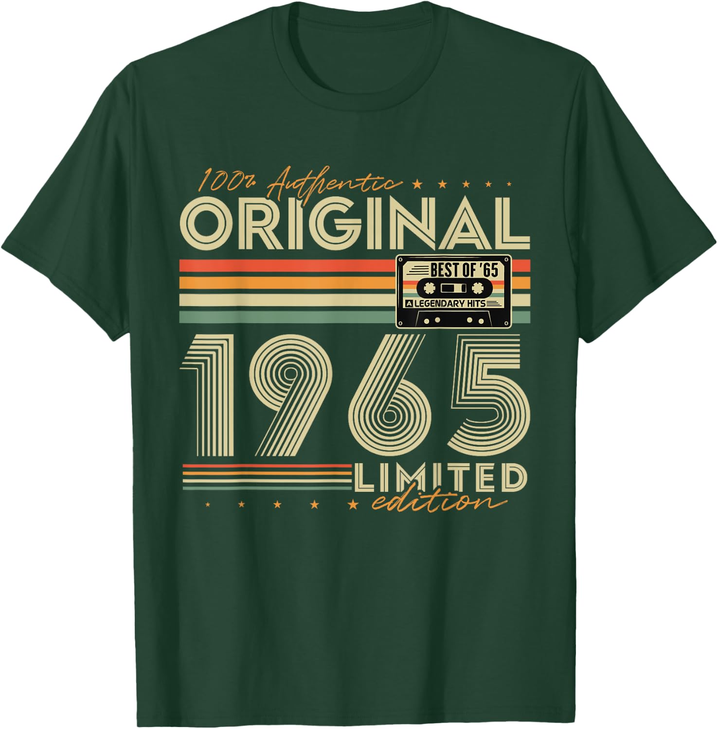 Original 1965 Vintage Gift 60th Birthday Man Woman T-Shirt - T-Shirt | Forest