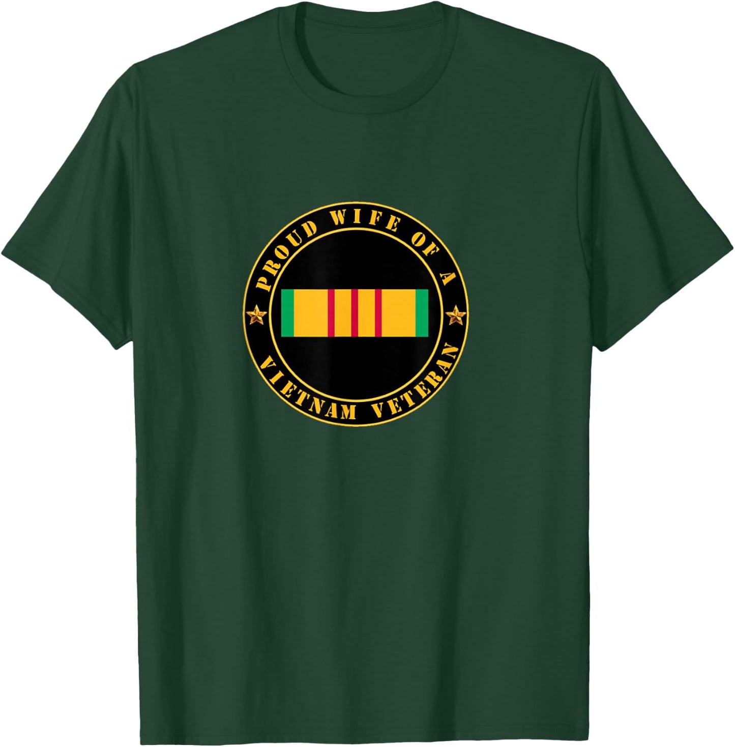 Proud Wife of a Vietnam Veteran orange agent dd214 veterans T-Shirt - T-Shirt | Forest