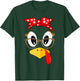 Thanksgiving Turkey Face Leopard Print Glasses Women Girls T-Shirt - T-Shirt | Forest