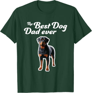 Best Dog Dad Ever - Rottweiler T-Shirt - T-Shirt | Forest