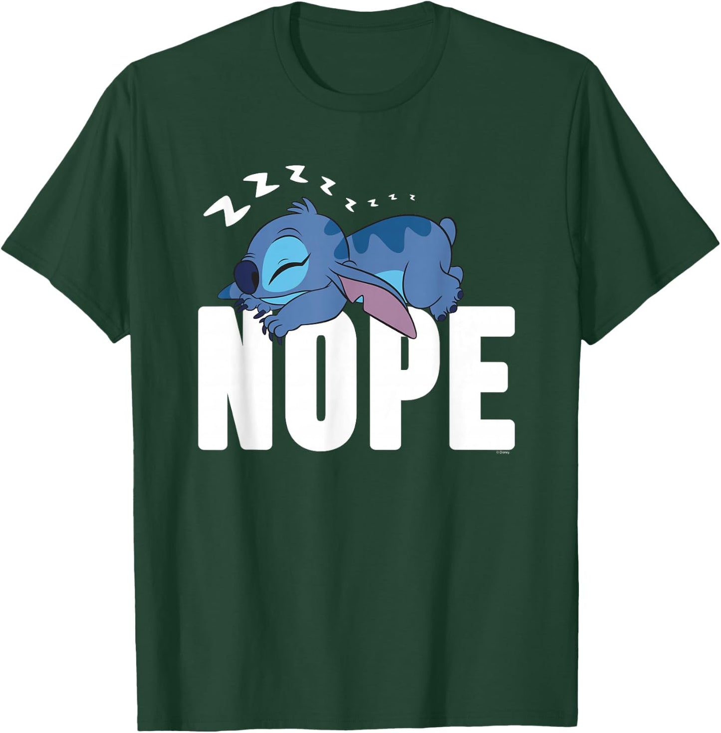 Lilo And Stitch Nope Nightdress , black T-Shirt - T-Shirt | Forest