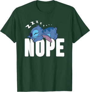 Lilo And Stitch Nope Nightdress , black T-Shirt - T-Shirt | Forest