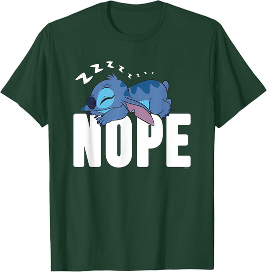 Lilo And Stitch Nope Nightdress , black T-Shirt - T-Shirt | Forest