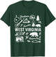 West Virginia USA State Symbols Vintage Souvenir Cute Doodle T-Shirt - T-Shirt | Forest