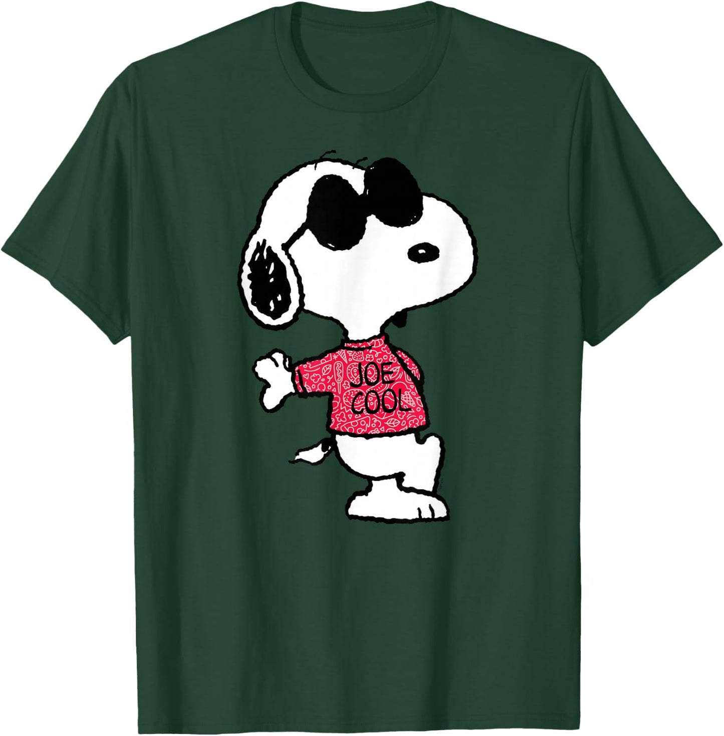 Peanuts Joe Cool Pattern , blue T-Shirt - T-Shirt | Forest