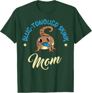 Blue-Tongued Skink Mom Sleepy Lizard Reptile Mother's Day T-Shirt - T-Shirt | Forest