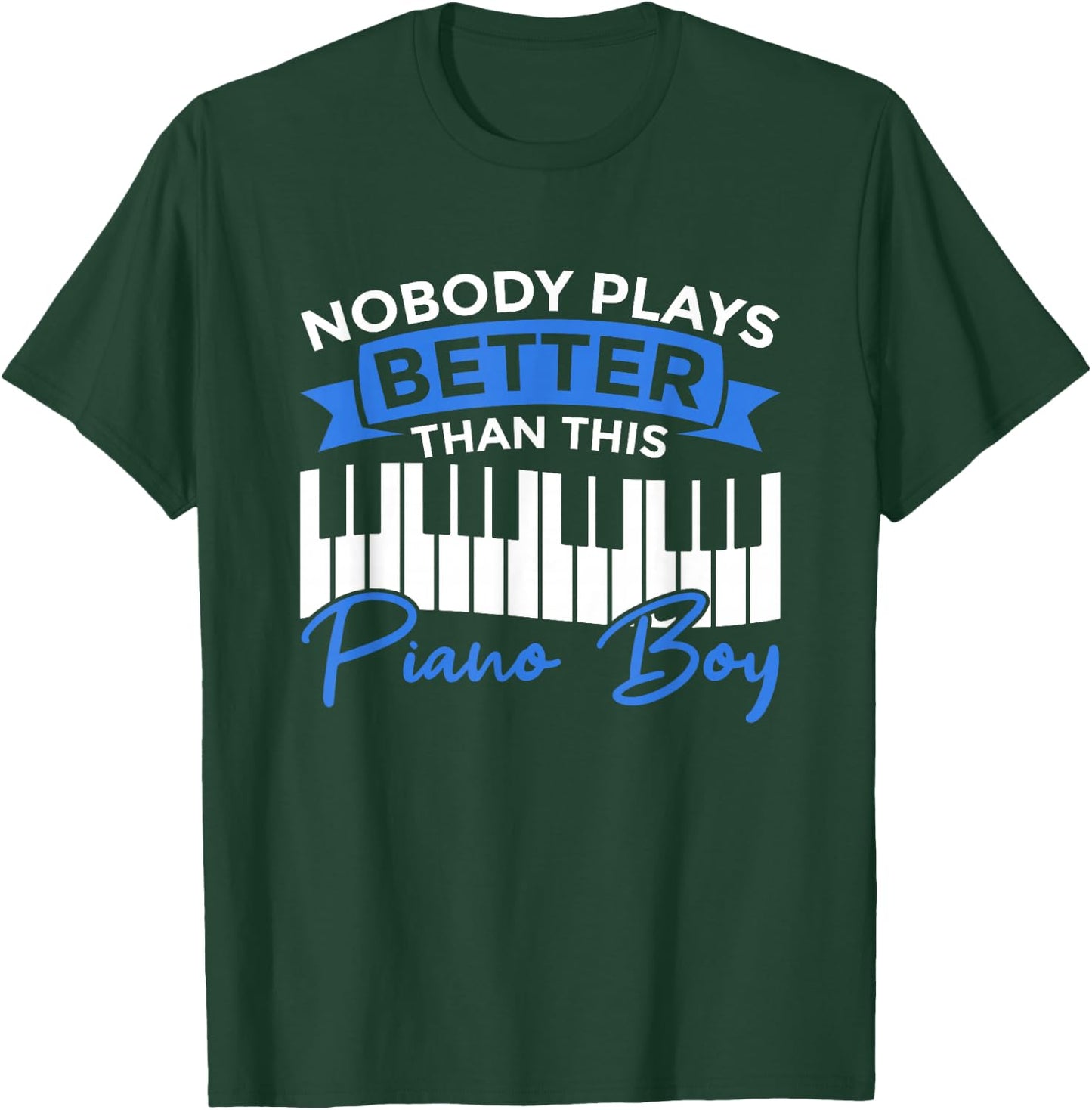 Klavier Junge T-Shirt - T-Shirt | Forest