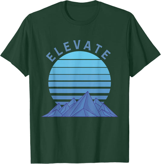 Elevate Blue , black T-Shirt - T-Shirt | Forest