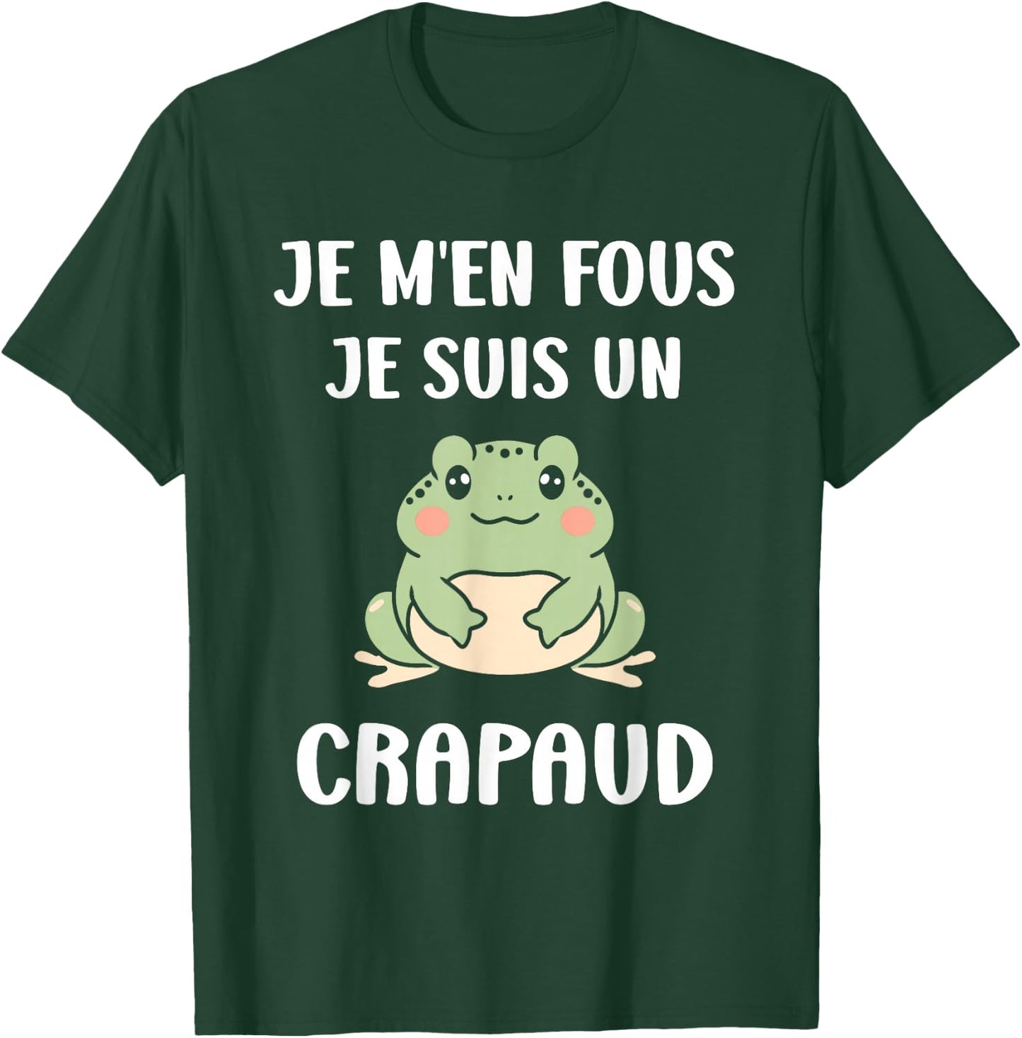Funny Toads Animals Je m'en fous je suis un Crapaud , Black, S T-Shirt - T-Shirt | Forest