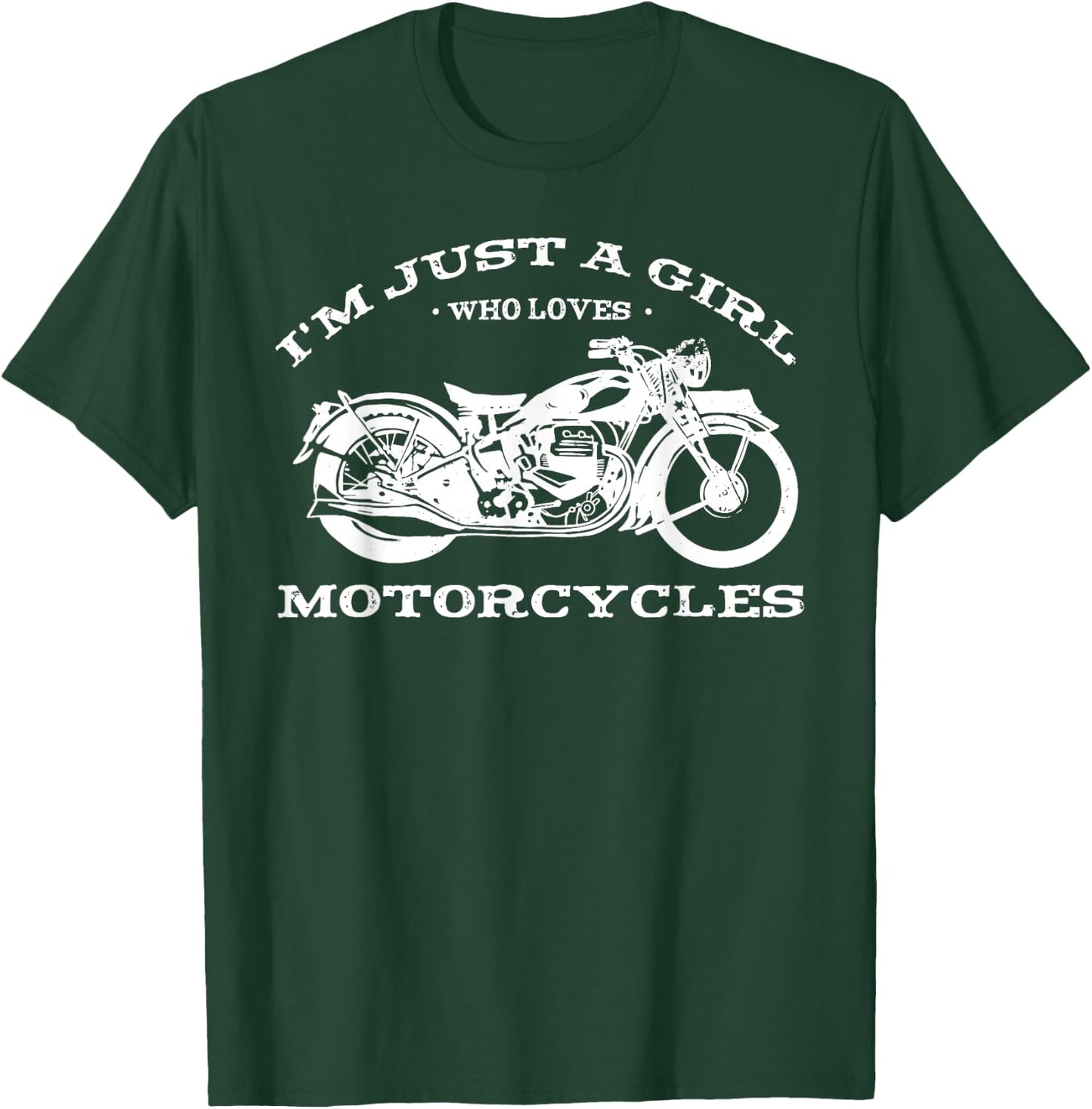I'm just a girl who loves motorcycles, bike lover women T-Shirt - T-Shirt | Forest