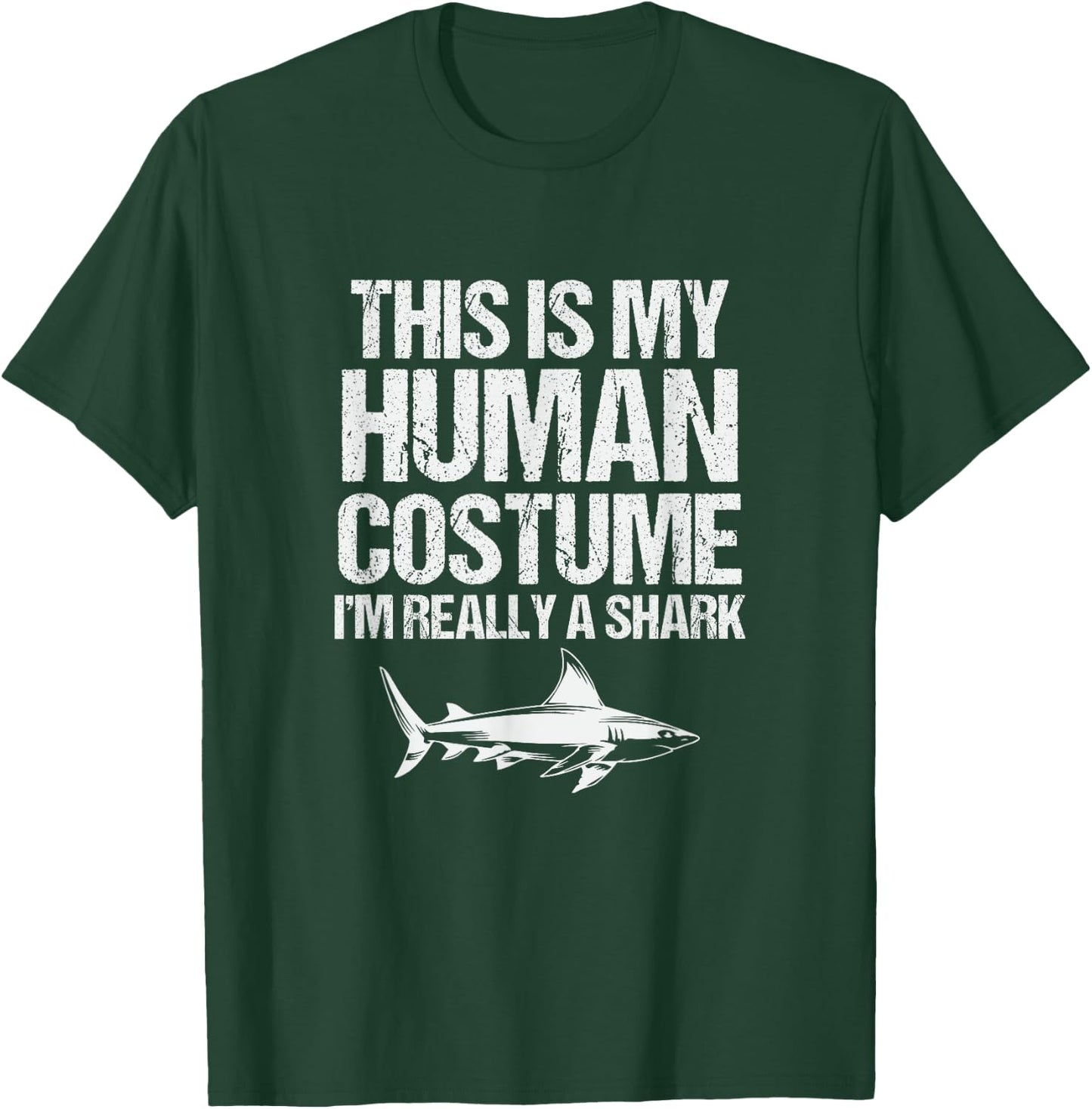 Funny Shark Design , Black, S T-Shirt - T-Shirt | Forest