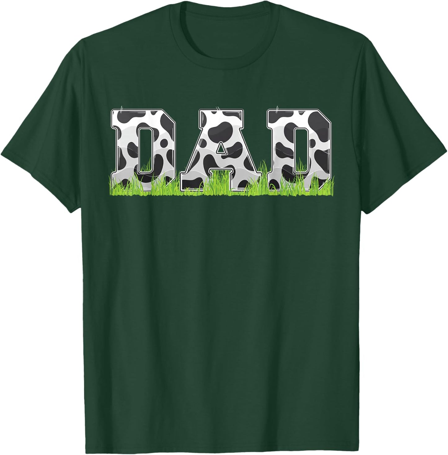 Cow Birthday Family Matching Fathers Day Dad cow print T-Shirt - T-Shirt | Forest