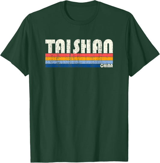 Retro Vintage 70s 80s Style Taishan, China T-Shirt - T-Shirt | Forest