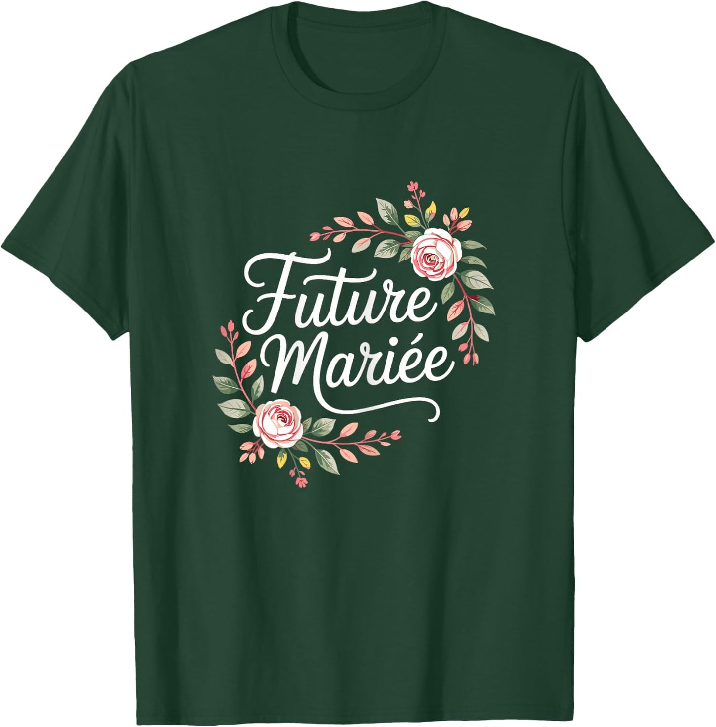 Bientôt Mariage Bride EVJF Team Future Mariée Femme T-Shirt - T-Shirt | Forest