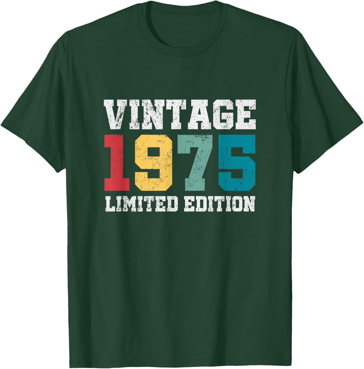 Vintage 1975 Limited Edition 50 Year Old Gifts 50th Birthday T-Shirt - T-Shirt | Forest