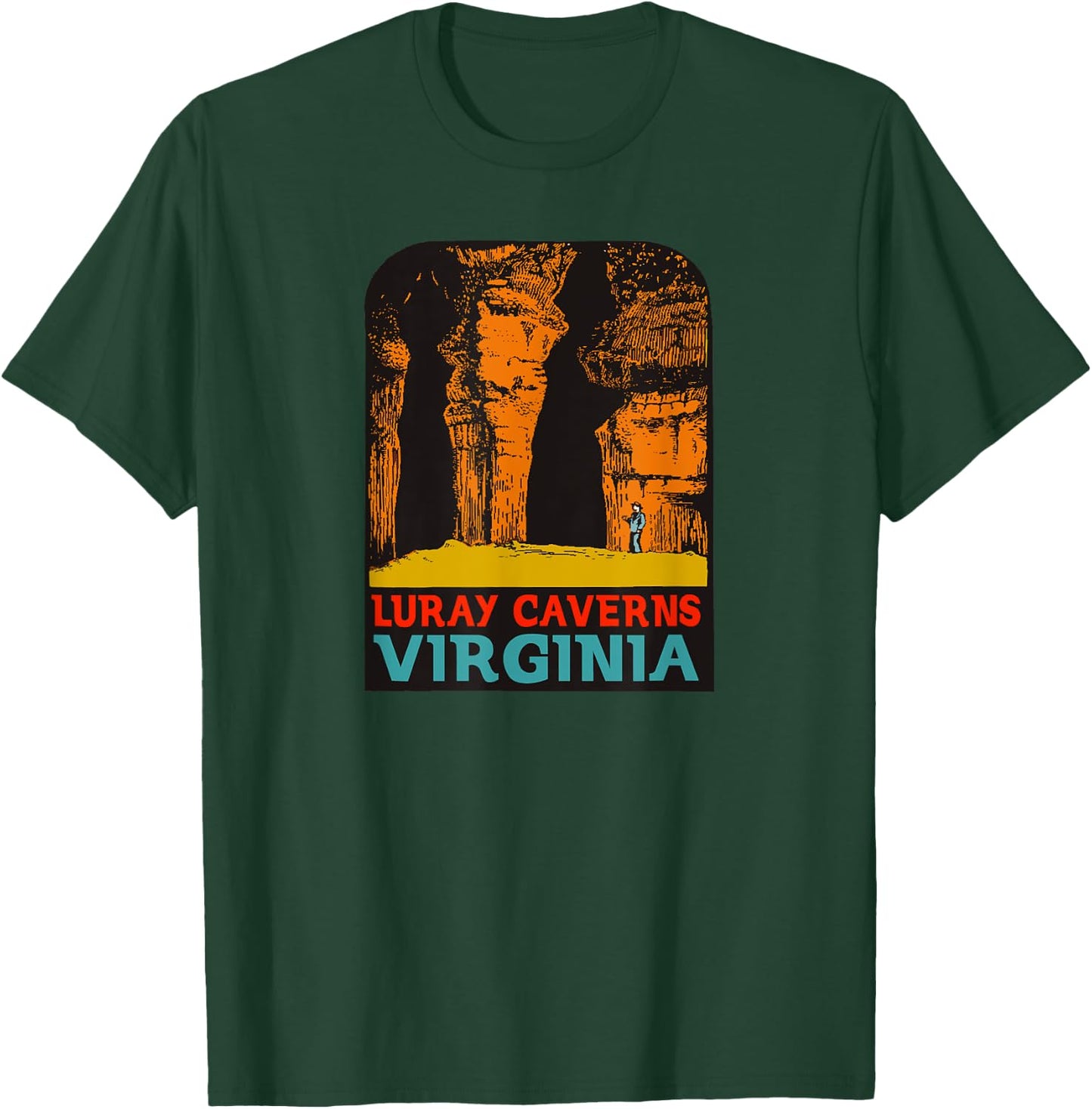 Luray Caverns Decal Design T-Shirt - T-Shirt | Forest