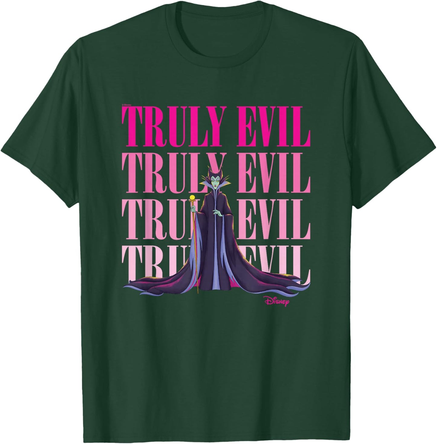Disney Villains - Maleficent Truly Evil Stacked T-Shirt - T-Shirt | Forest