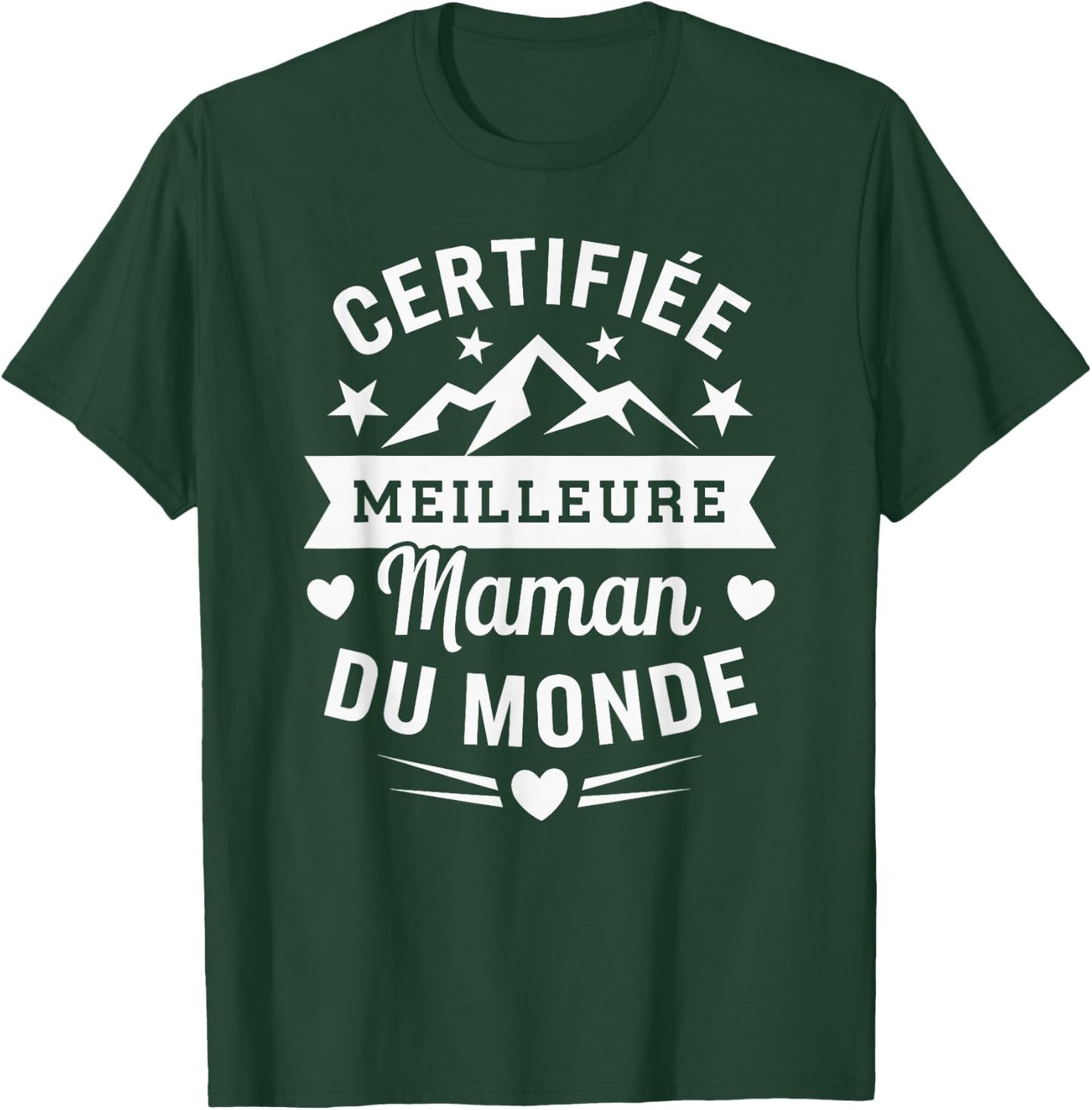 Best Mum Certified Mother's Day , Black, S T-Shirt - T-Shirt | Forest