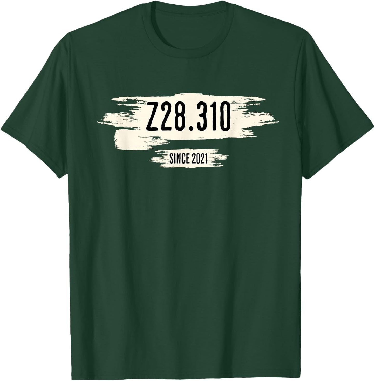 Z28.310 Code auf Pinselstrich T-Shirt - T-Shirt | Forest