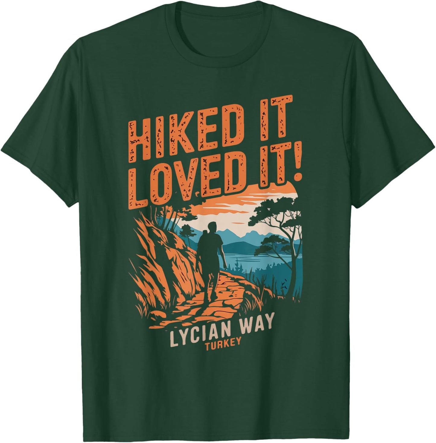 Hiking Turkey Lycian Way T-Shirt - T-Shirt | Forest