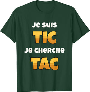 I'm Tic I'm Looking for Tac Funny Gift Duo Funny T-Shirt - T-Shirt | Forest