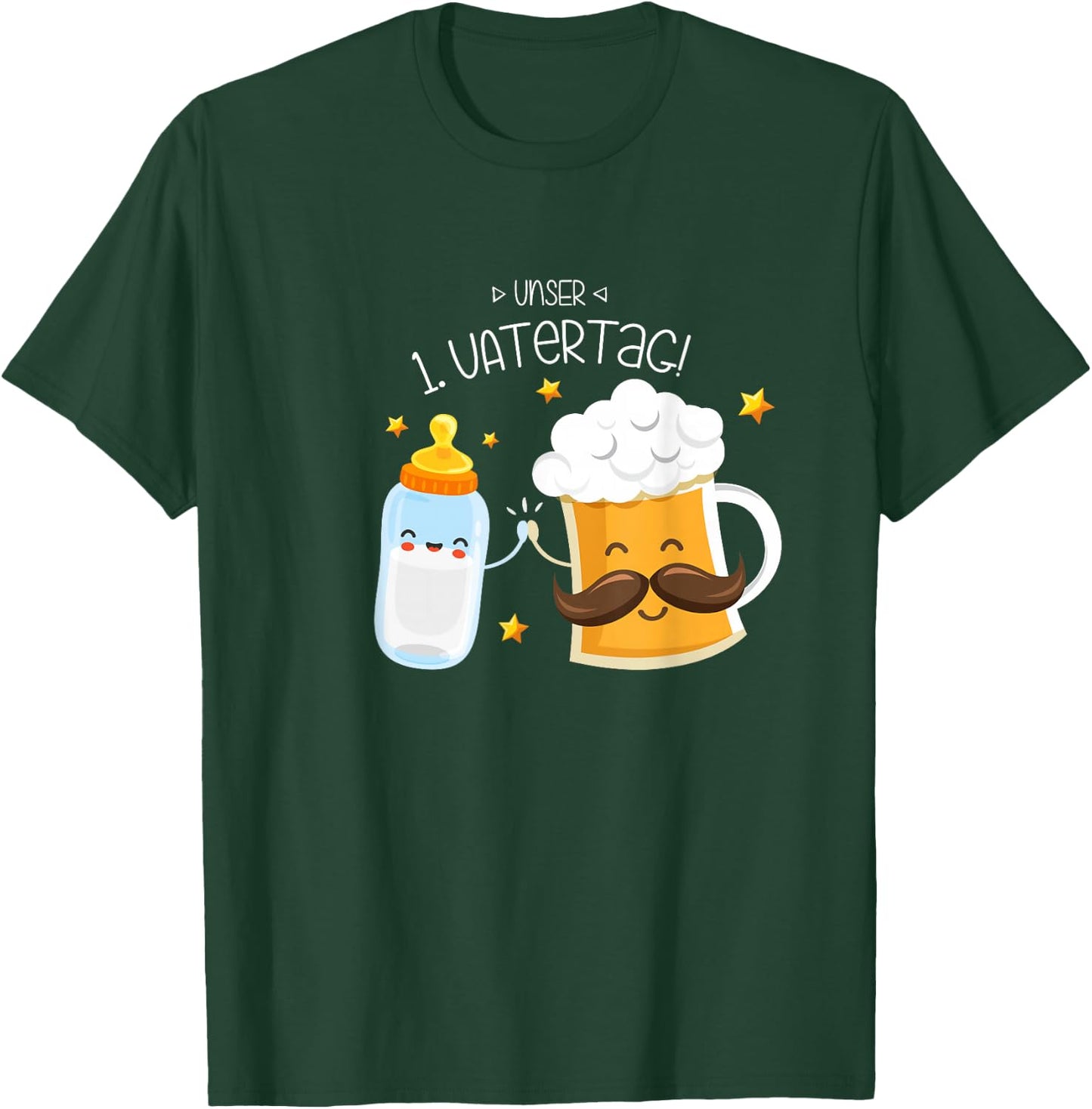 Unser erster Vatertag - Partnermotiv für Papa & Baby T-Shirt - T-Shirt | Forest