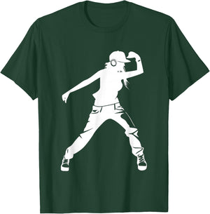 Girl Loves to Dance Hip Hop - Hiphop Dancer Breakdancing T-Shirt - T-Shirt | Forest