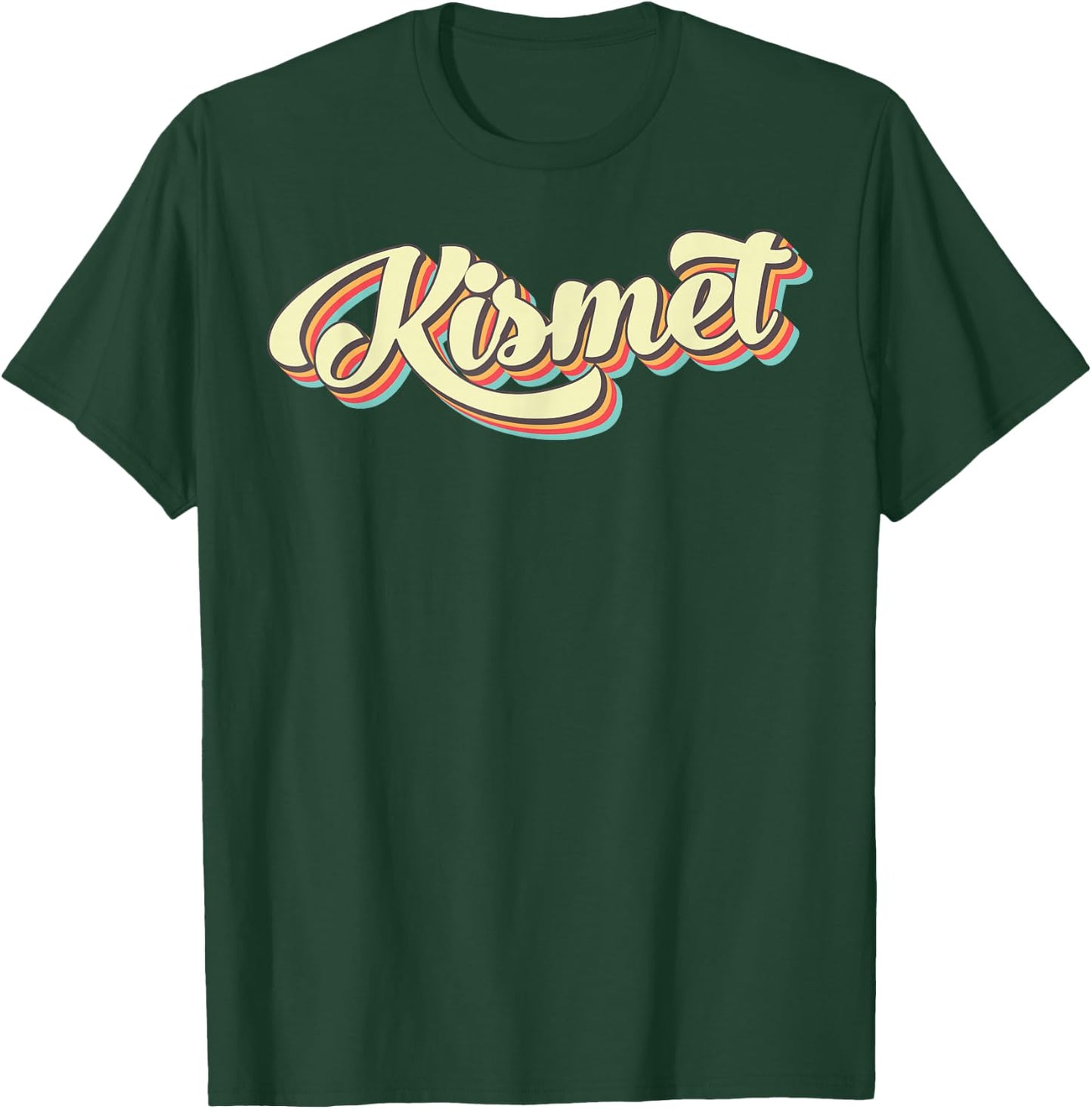 Kismet Retro Art Baseball Font Vintage T-Shirt - T-Shirt | Forest