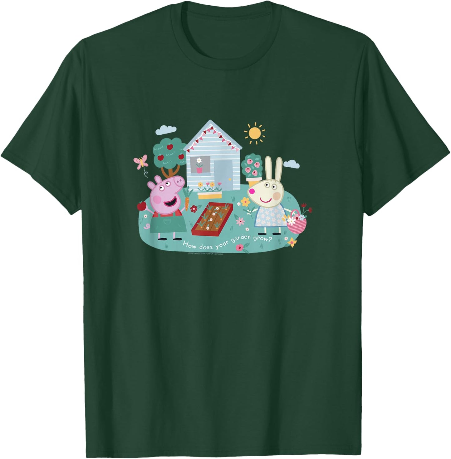 Peppa Pig How Does Your Garden Grow? Rebecca & Peppa T-Shirt - T-Shirt | Forest