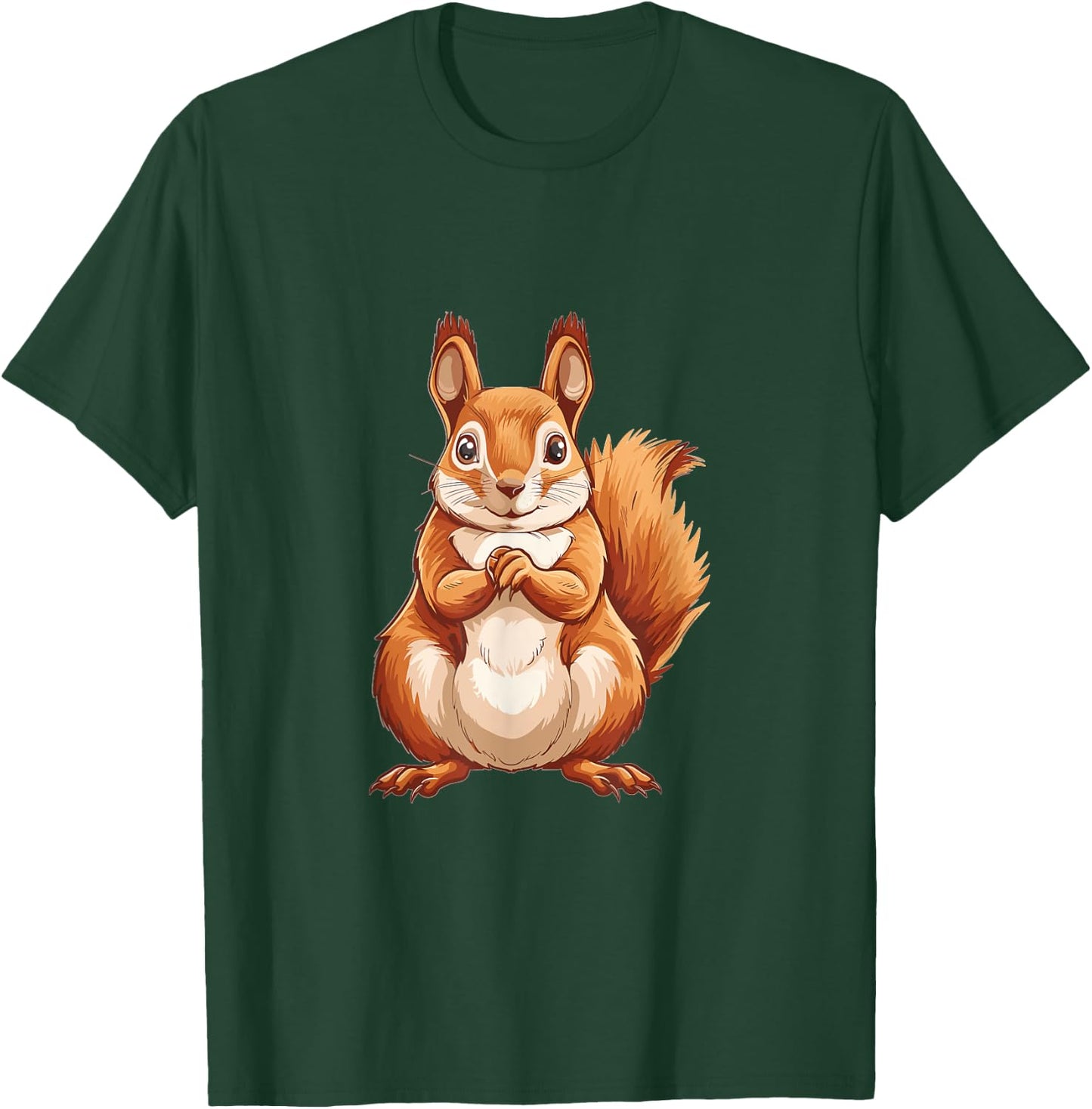 Squirrel Patriotic US Flag Animal Lover Graphic Women Kids Men T-Shirt - T-Shirt | Forest