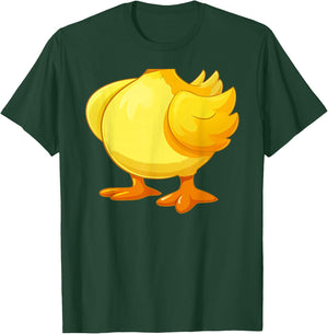 Funny Fat Cute Yellow Duck Body Costume, Halloween Cosplay T-Shirt - T-Shirt | Forest