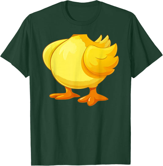 Funny Fat Cute Yellow Duck Body Costume, Halloween Cosplay T-Shirt - T-Shirt | Forest