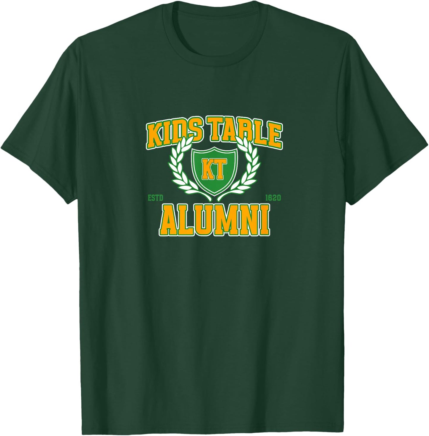 Kids Table Alumni Thanksgiving Dinner Meal Kiddie Immature T-Shirt - T-Shirt | Forest