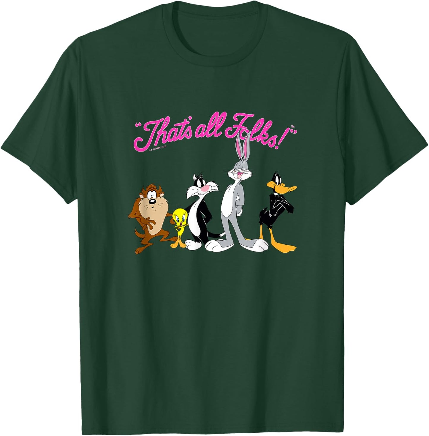 Looney Tunes That's All Folks! Logo Group Shot T-Shirt - T-Shirt | Forest