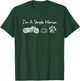 I'm a Simple Woman Motorcycle Coffee Dog T-Shirt - T-Shirt | Forest
