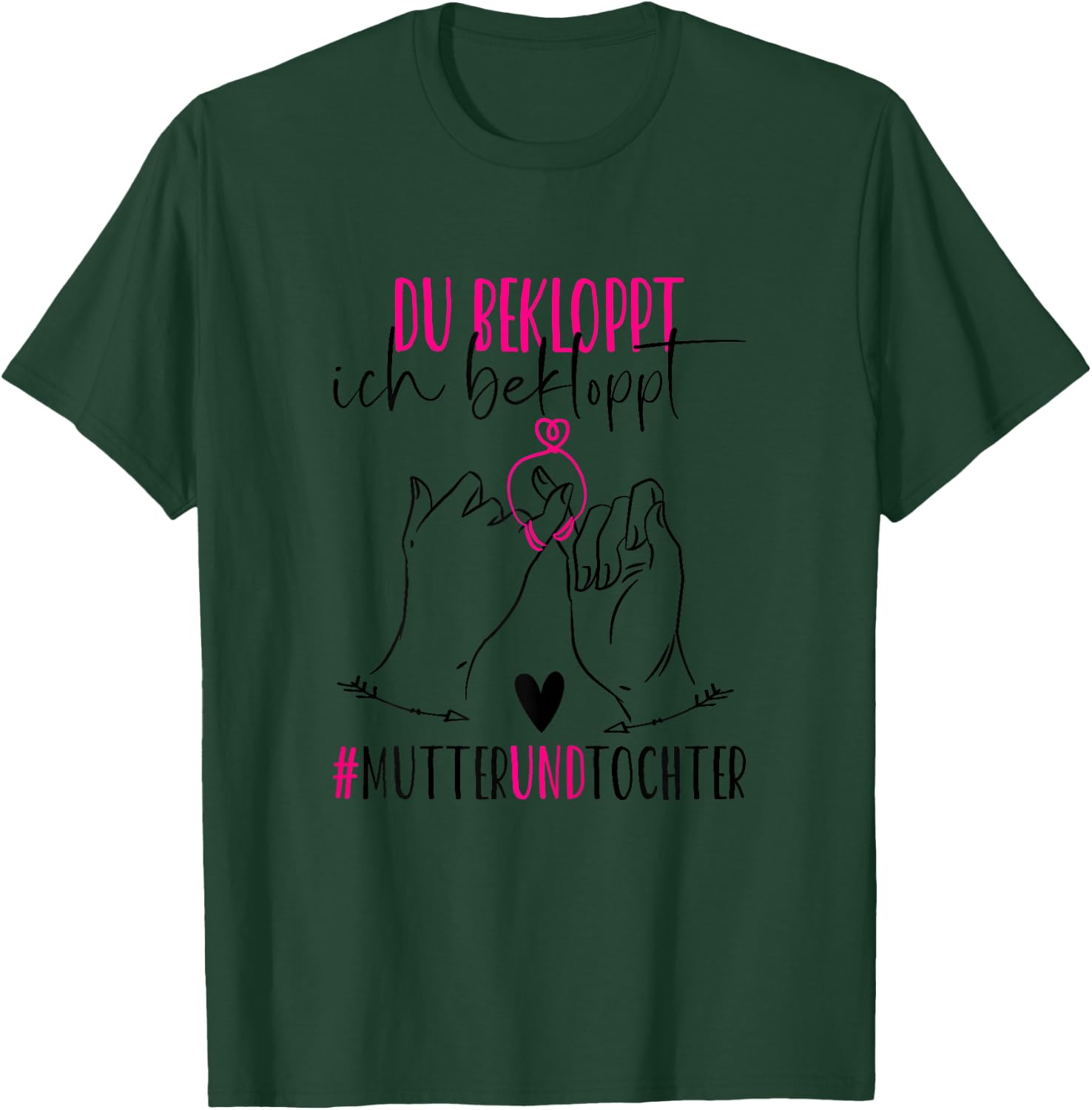 Partner look Mother Daughter Family Mum Daughter Outfit , White, s T-Shirt - T-Shirt | Forest