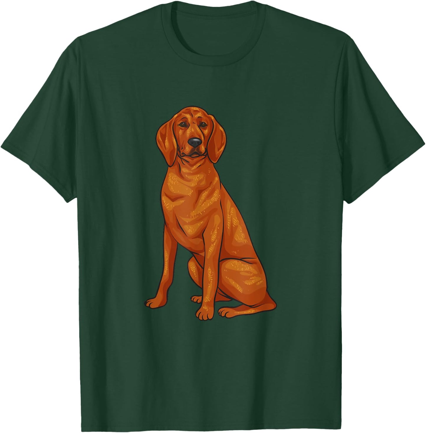 Redbone Coonhound Gifts & Apparel Redbone Coonhound Dog , Black, -Adults, X-Small, Short Sleeve, Classic Fit T-Shirt - T-Shirt | Forest