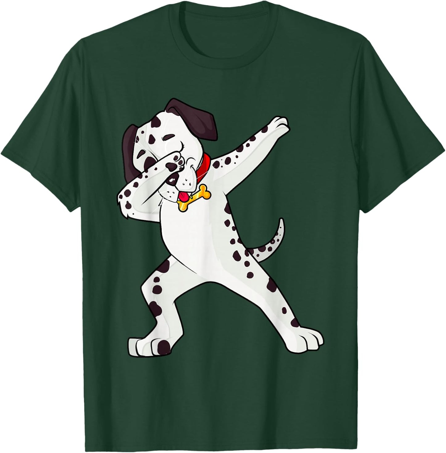 Cool Dabbing Animals Gift Shop Dabbing Dalmatian Dog Puppy -Adults Black Short Sleeve Small T-Shirt - T-Shirt | Forest