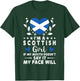 I'm a Scottish Girl Scottish Face Scotland Flag T-Shirt - T-Shirt | Forest