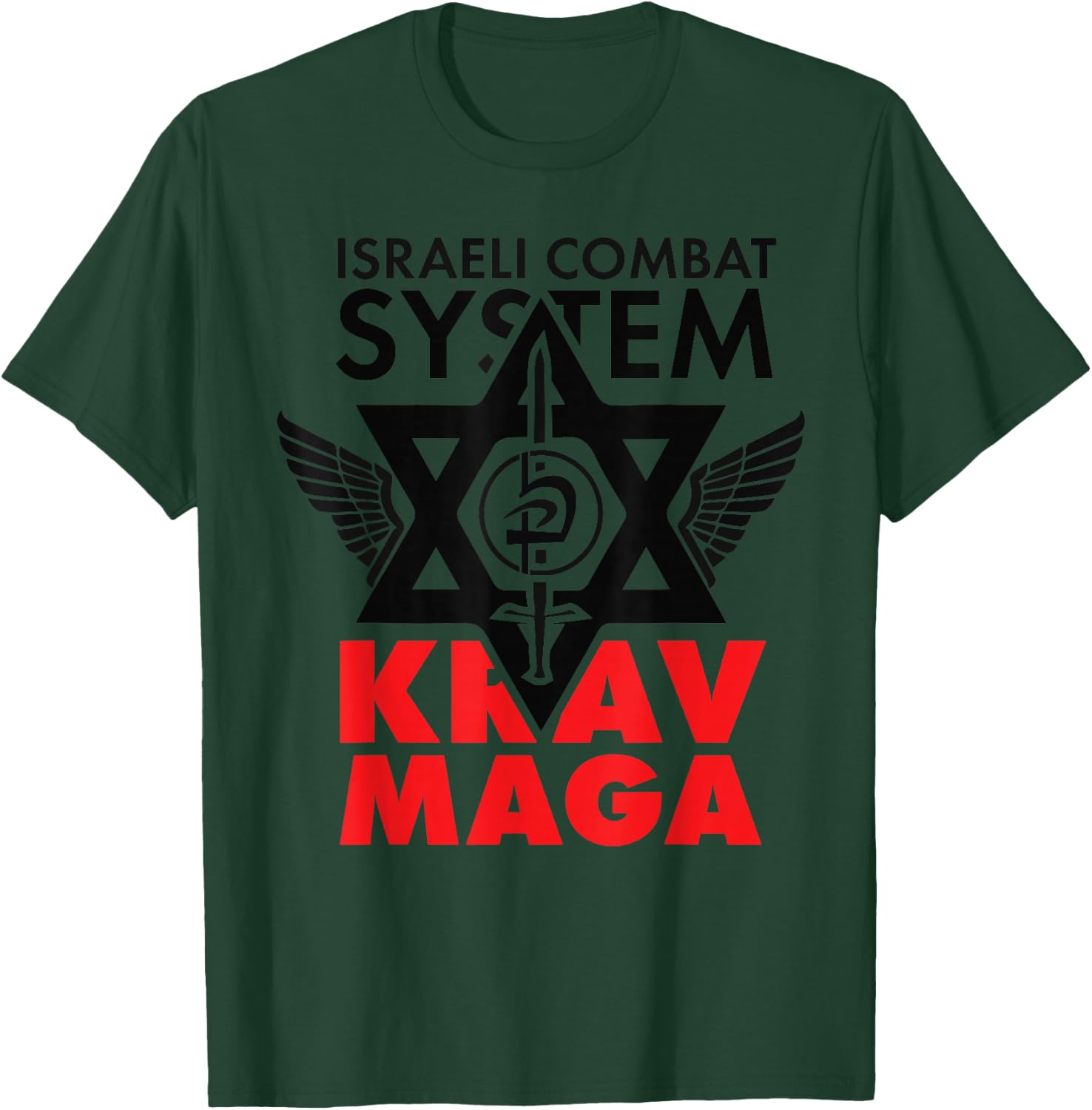 Israeli Combat System Krav Maga T-Shirt - T-Shirt | Forest
