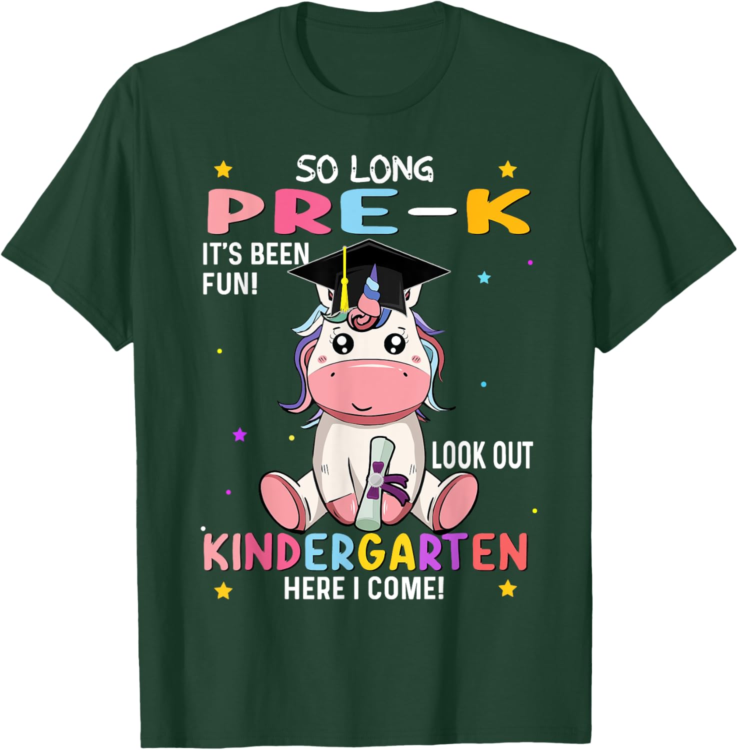 So Long pre k graduation 2025 look out Kindergarten girls T-Shirt - T-Shirt | Forest