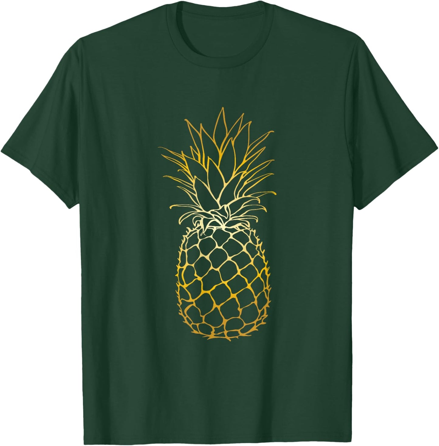 Pineapple Beach Vacation Tropical Fruit Gift T-Shirt - T-Shirt | Forest