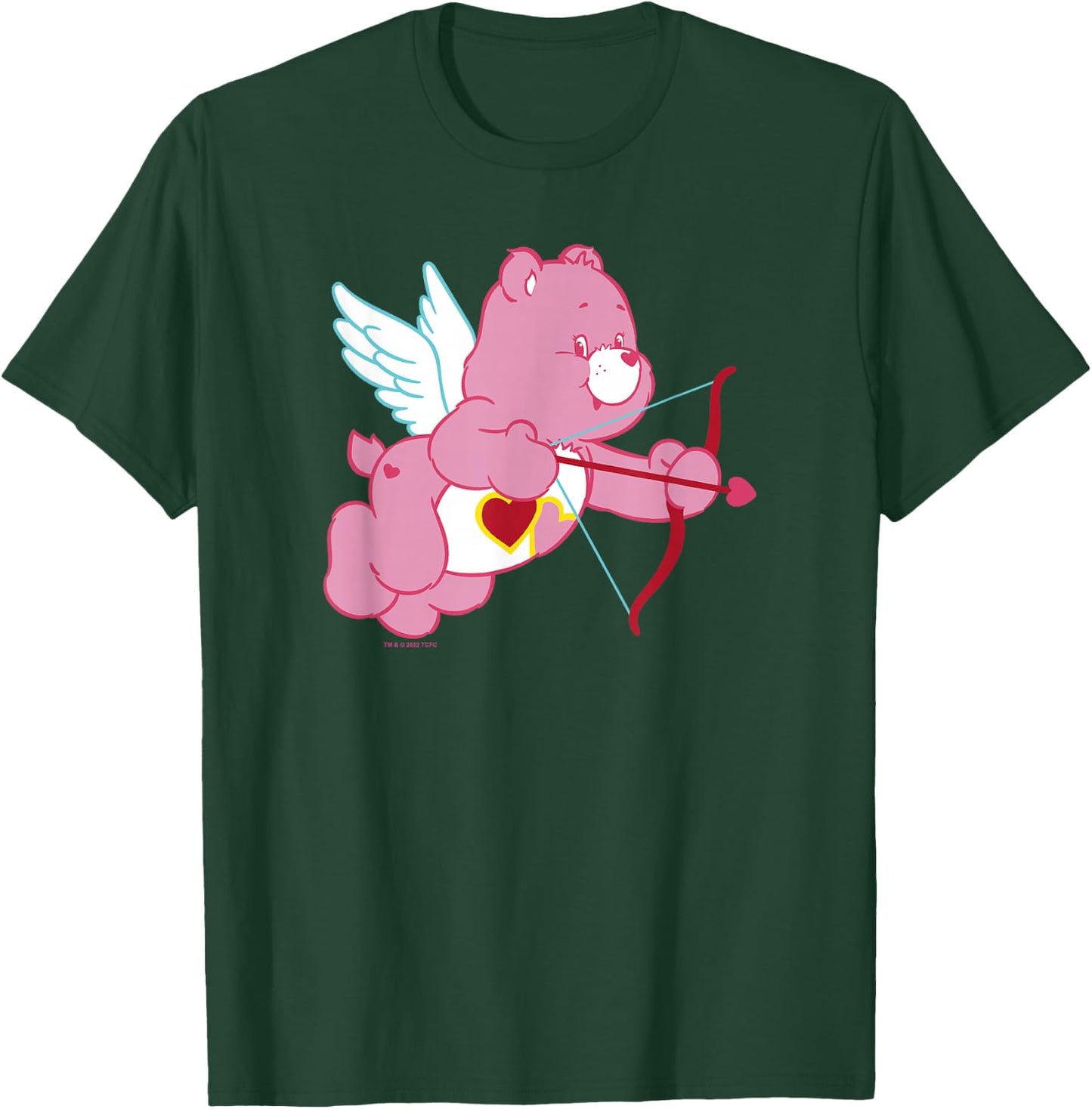 Care Bears Valentine's Day Vintage Love-a-Lot Cupid Bear , Black, S T-Shirt - T-Shirt | Forest