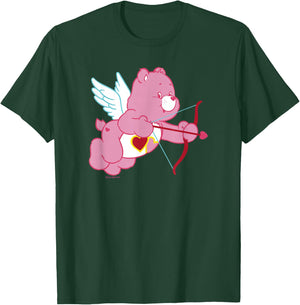 Care Bears Valentine's Day Vintage Love-a-Lot Cupid Bear , Black, S T-Shirt - T-Shirt | Forest