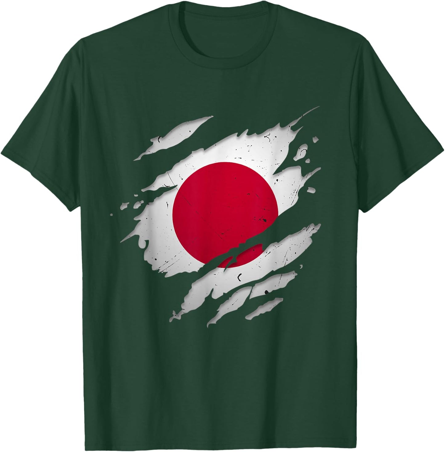 Stolze japanische Hemden | zerrissene japanische Flagge T-Shirt - T-Shirt | Forest