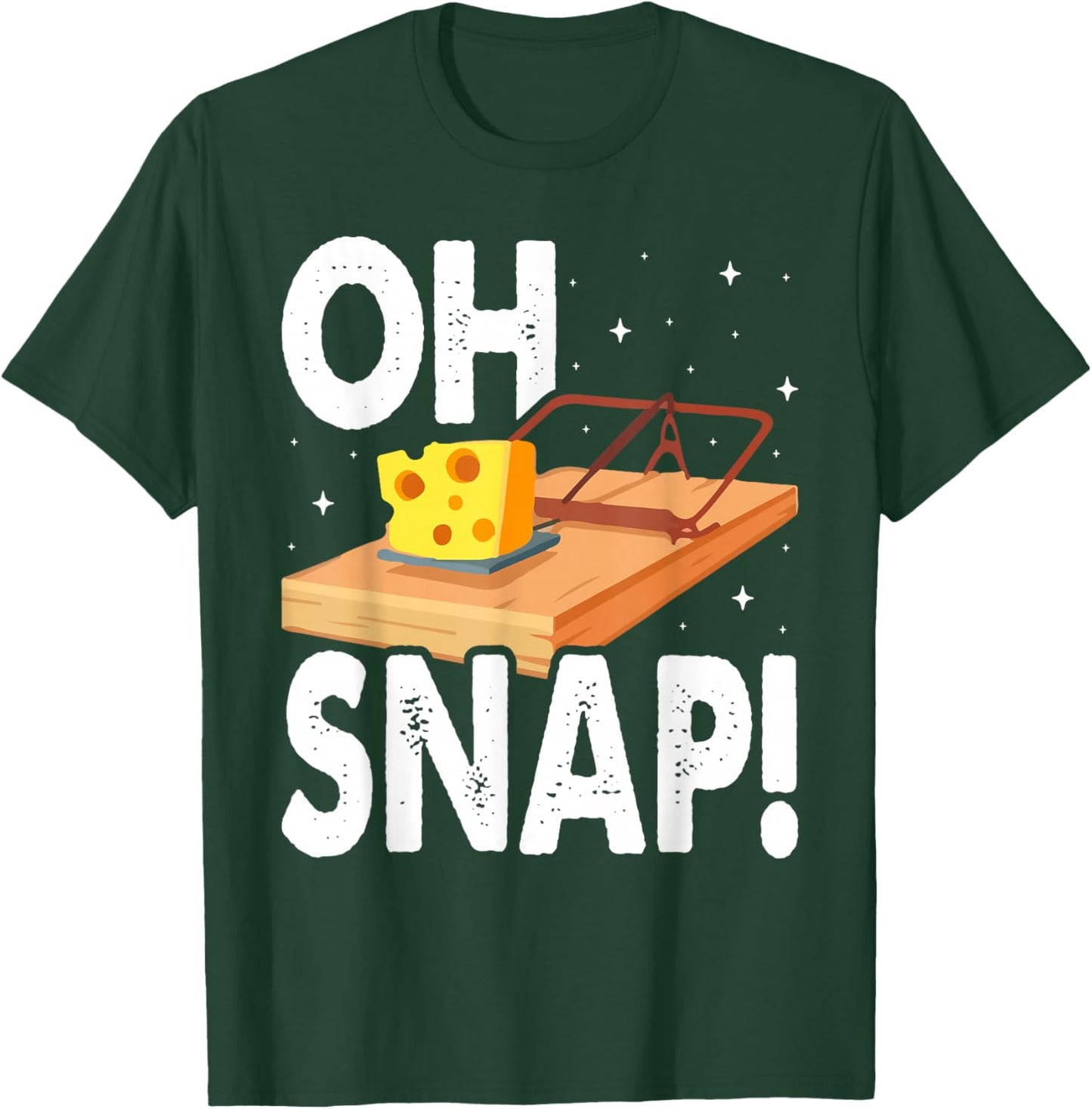 Oh Snap! Mouse Trap Cheese T-Shirt - T-Shirt | Forest
