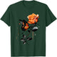 Blumen und Schmetterlinge Damen Outfit , gray T-Shirt - T-Shirt | Forest