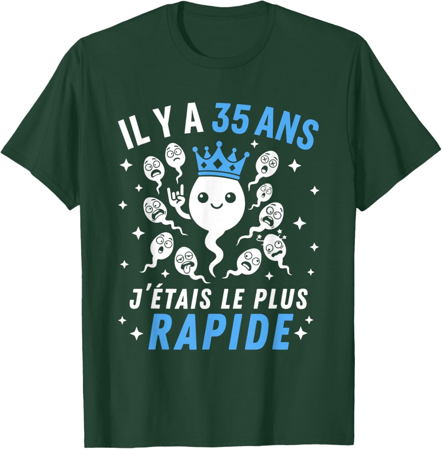 Graine Le Plus Rapide Blague Anniversaire Humour 35 Ans T-Shirt - T-Shirt | Forest