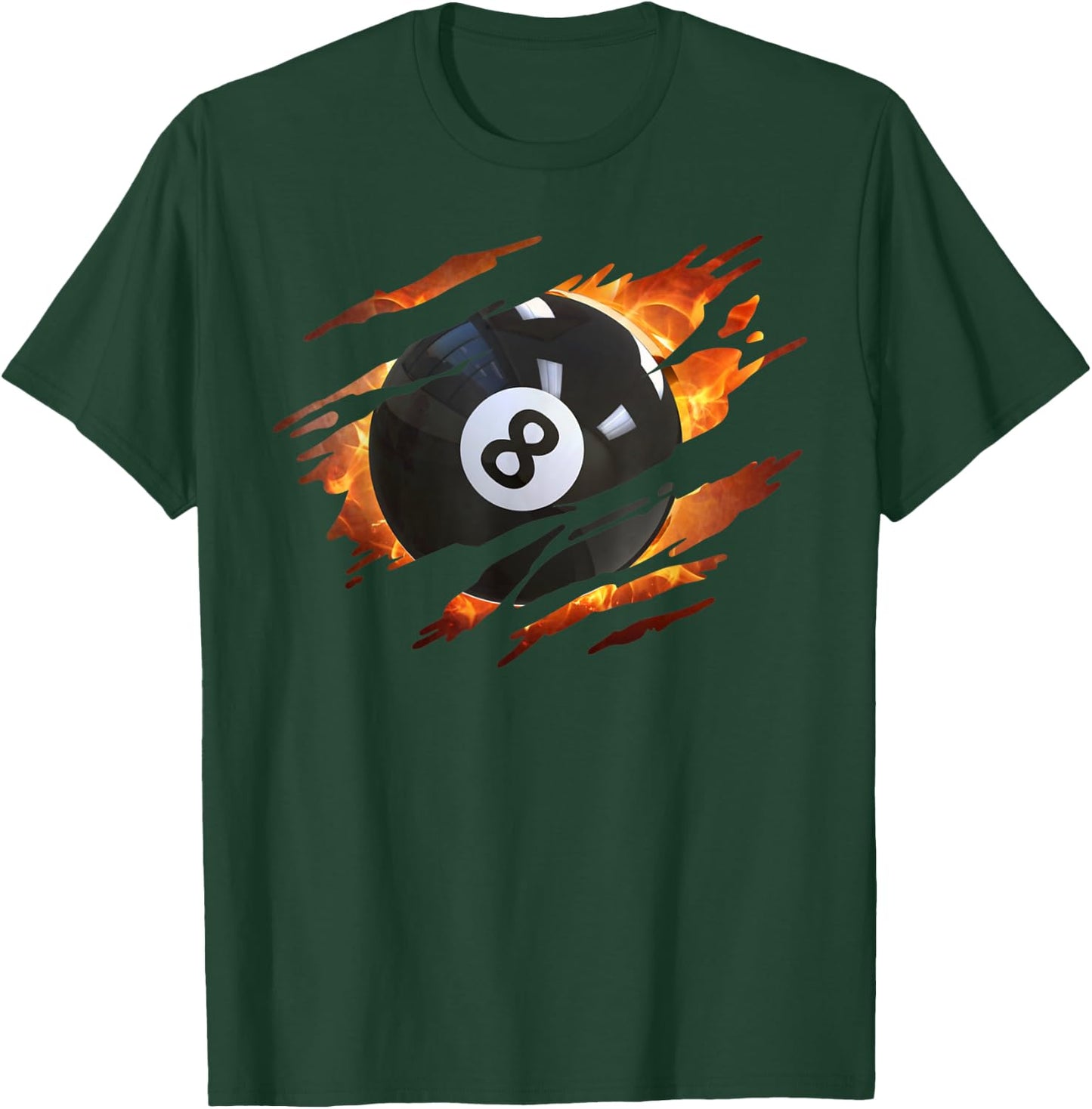 Billiards Men 8 Ball Pool Pool League T-Shirt - T-Shirt | Forest
