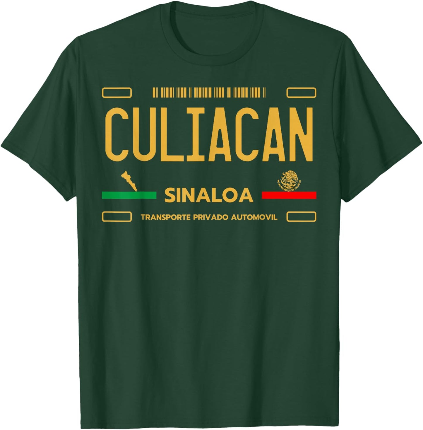 Culiacan Sinaloa License Plate Aesthetic Culiacan T-Shirt - T-Shirt | Forest